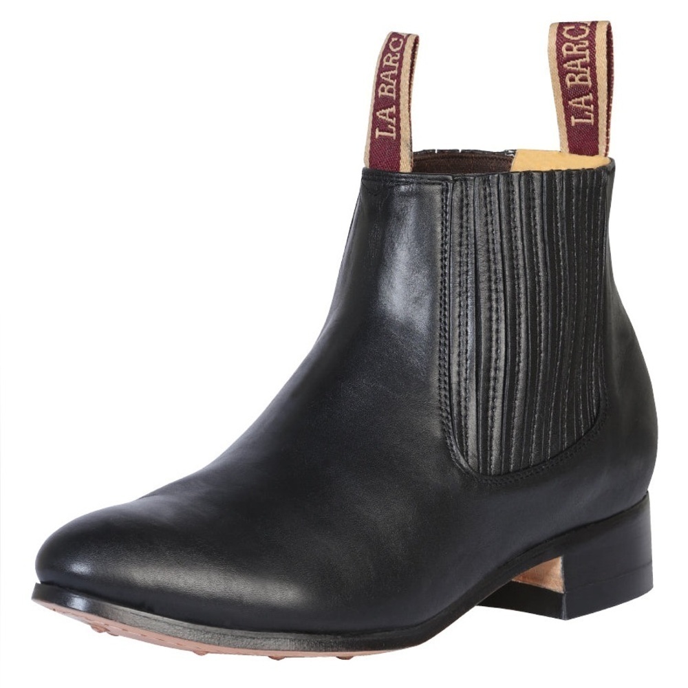 La Barca Unisex Paso De Mula Botin Charro Black.